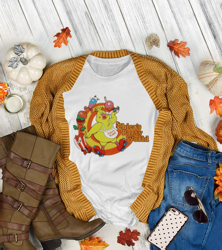 Chica's Party World Party Time Chica Five Nights At Freddy's T-Shirt