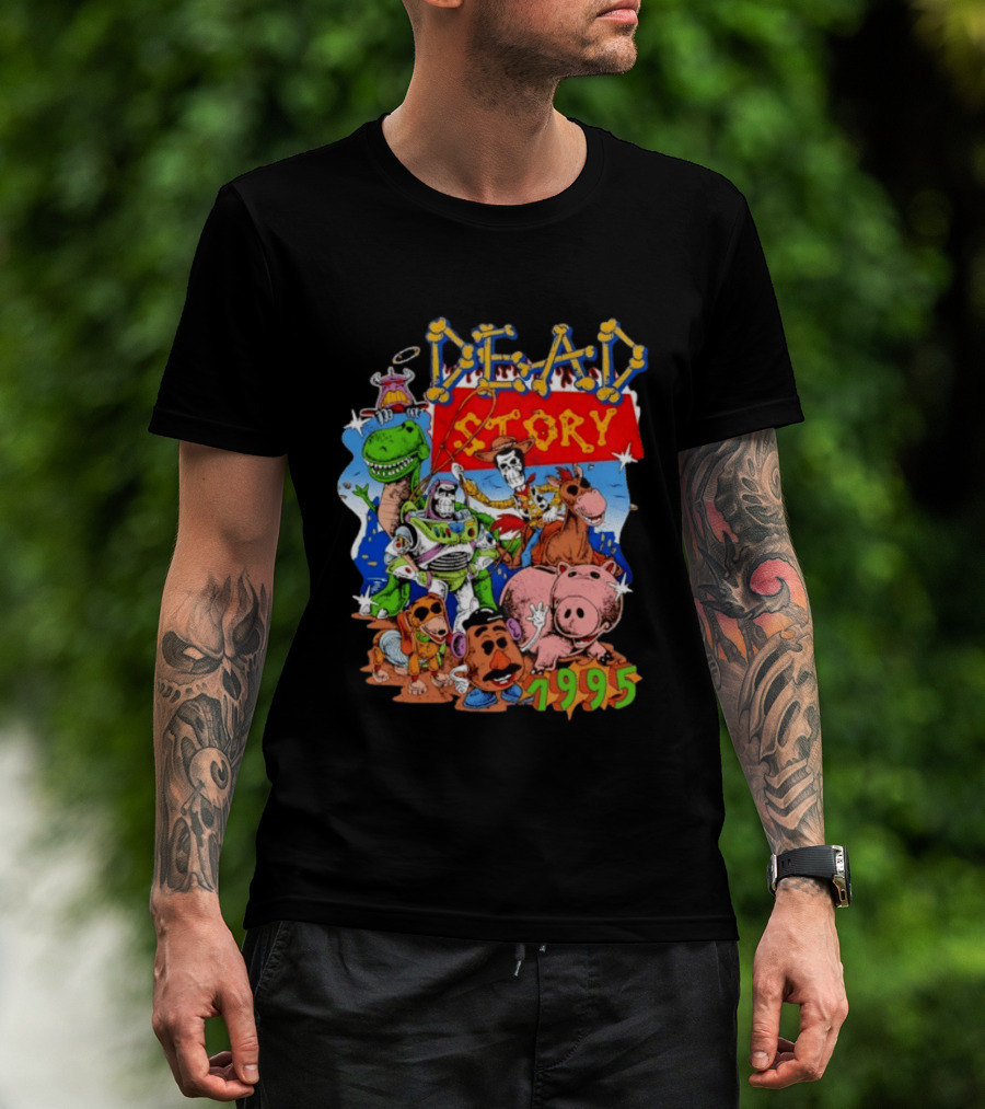 Dead Story Toy Story 1995 Woody Buzz Lightyear Rex Hamm Potato Head Slinky Dog T-Shirt