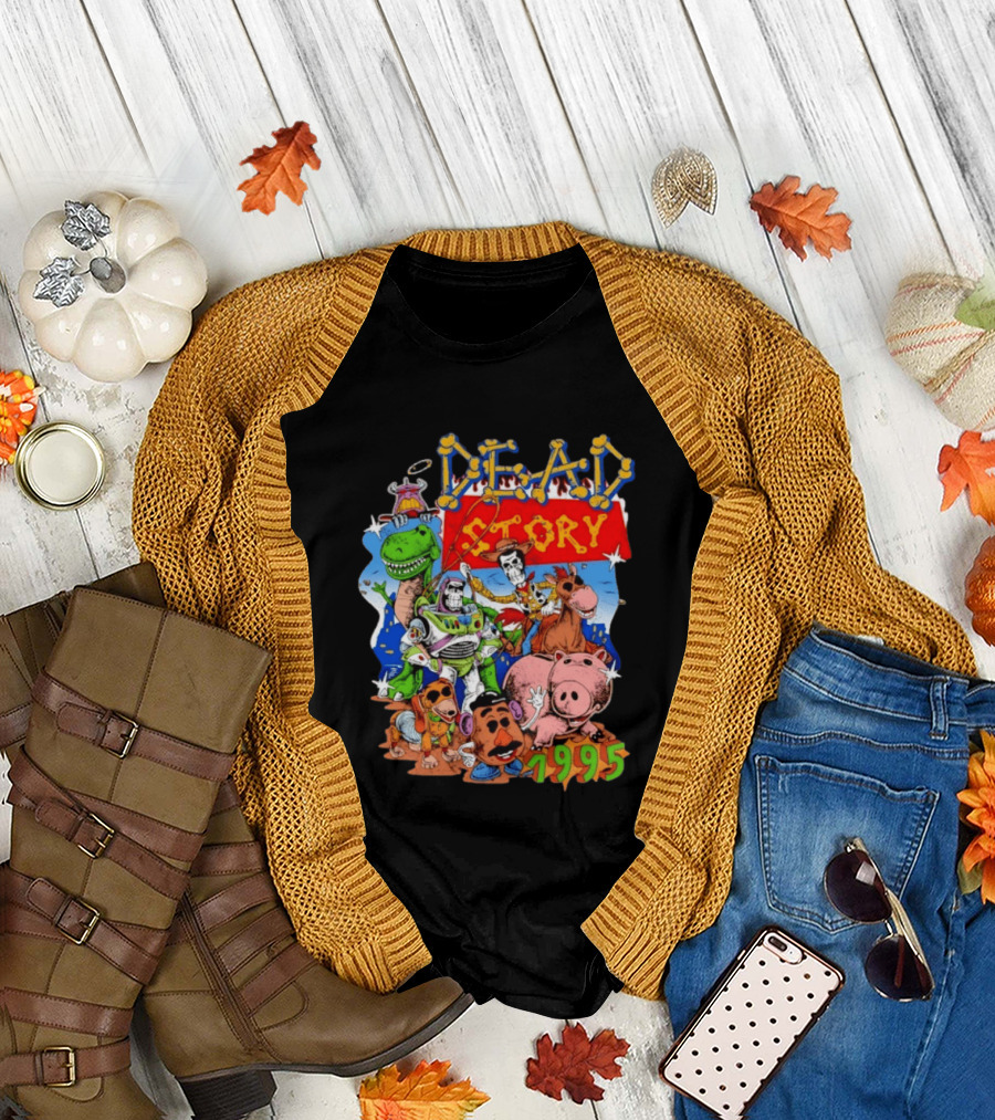 Dead Story Toy Story 1995 Woody Buzz Lightyear Rex Hamm Potato Head Slinky Dog T-Shirt