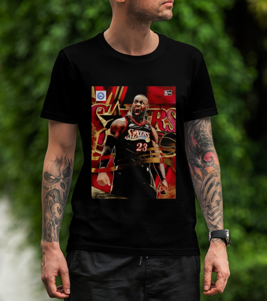 Philadelphia 76ers LeBron James NO.23 NBA Nike NBA League Basketball T-Shirt