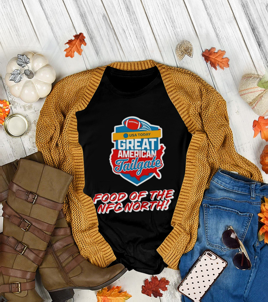 USA Today Great American Tailgate Food Of The NFC North T-Shirt