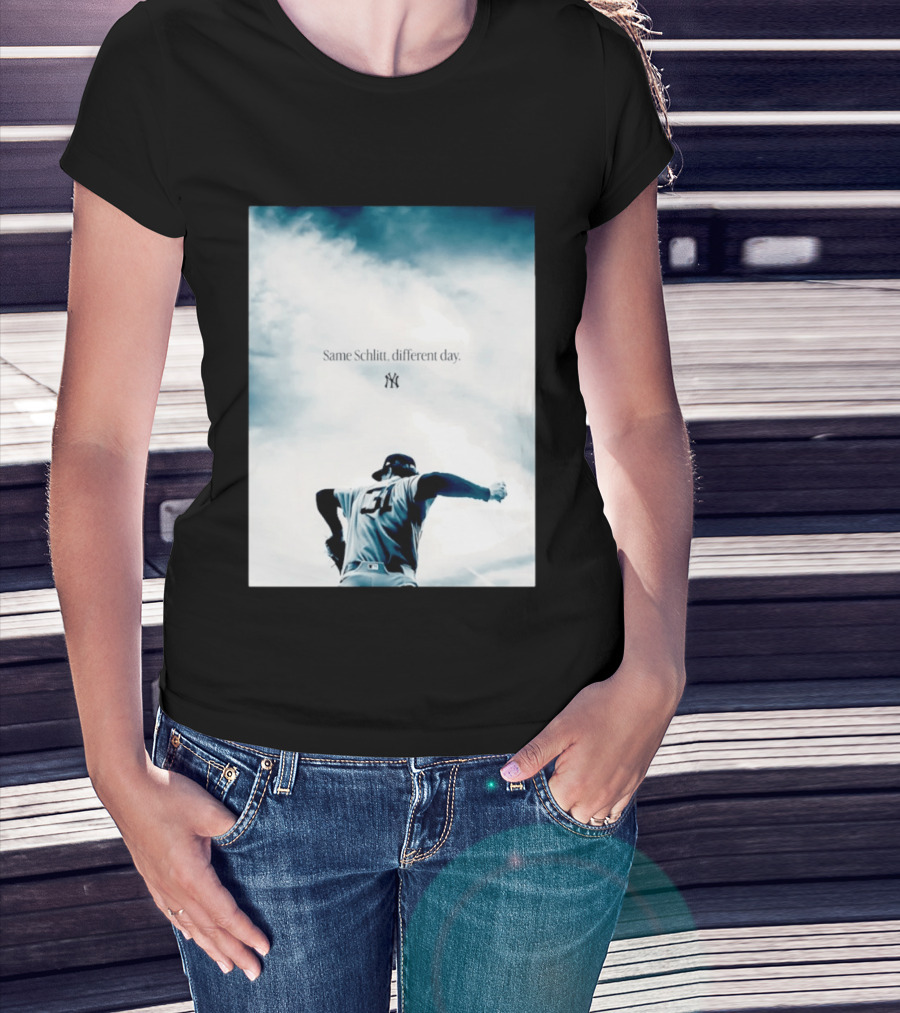 Same Schlitt Different Day Yankees Pitcher 31 T-Shirt
