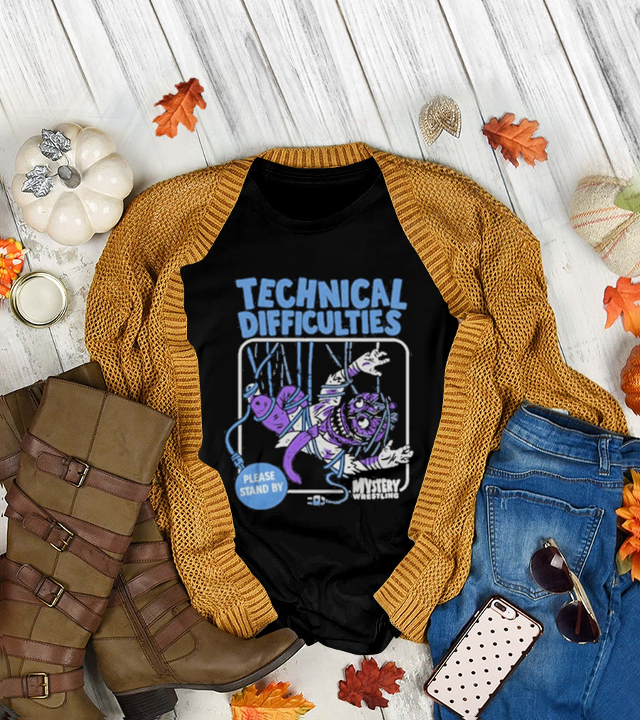 Technical Difficulties Please Stand By Monster Mashup T-Shirt