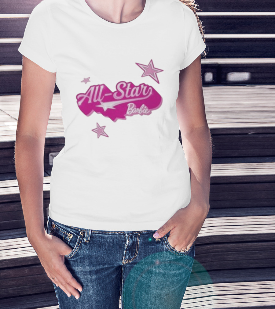 Angel Reese All Star Barbie Pink Star T-Shirt