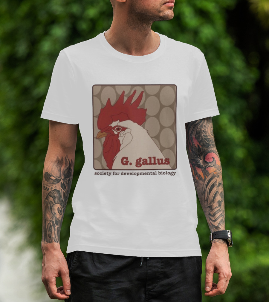 G Gallus Society For Developmental Biology Chicken Rooster Oval T-Shirt