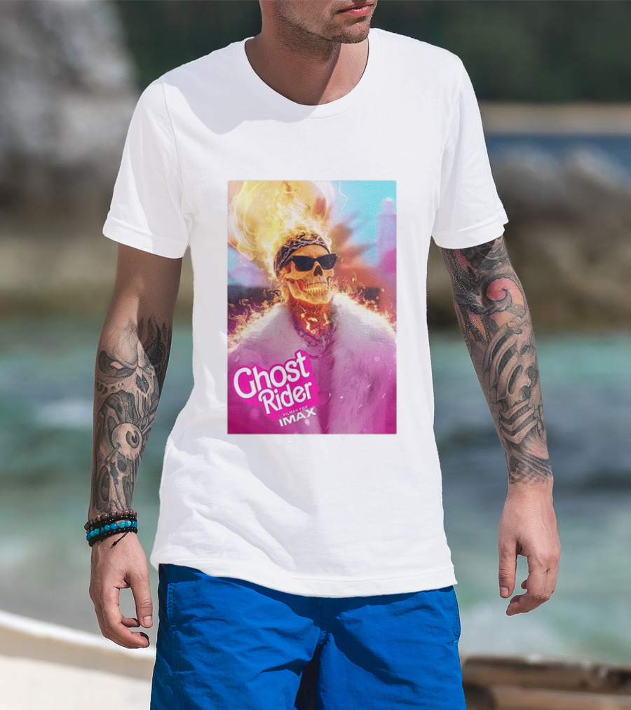 Ryan Gosling Barbie Ghost Rider Filmed For IMAX T-Shirt