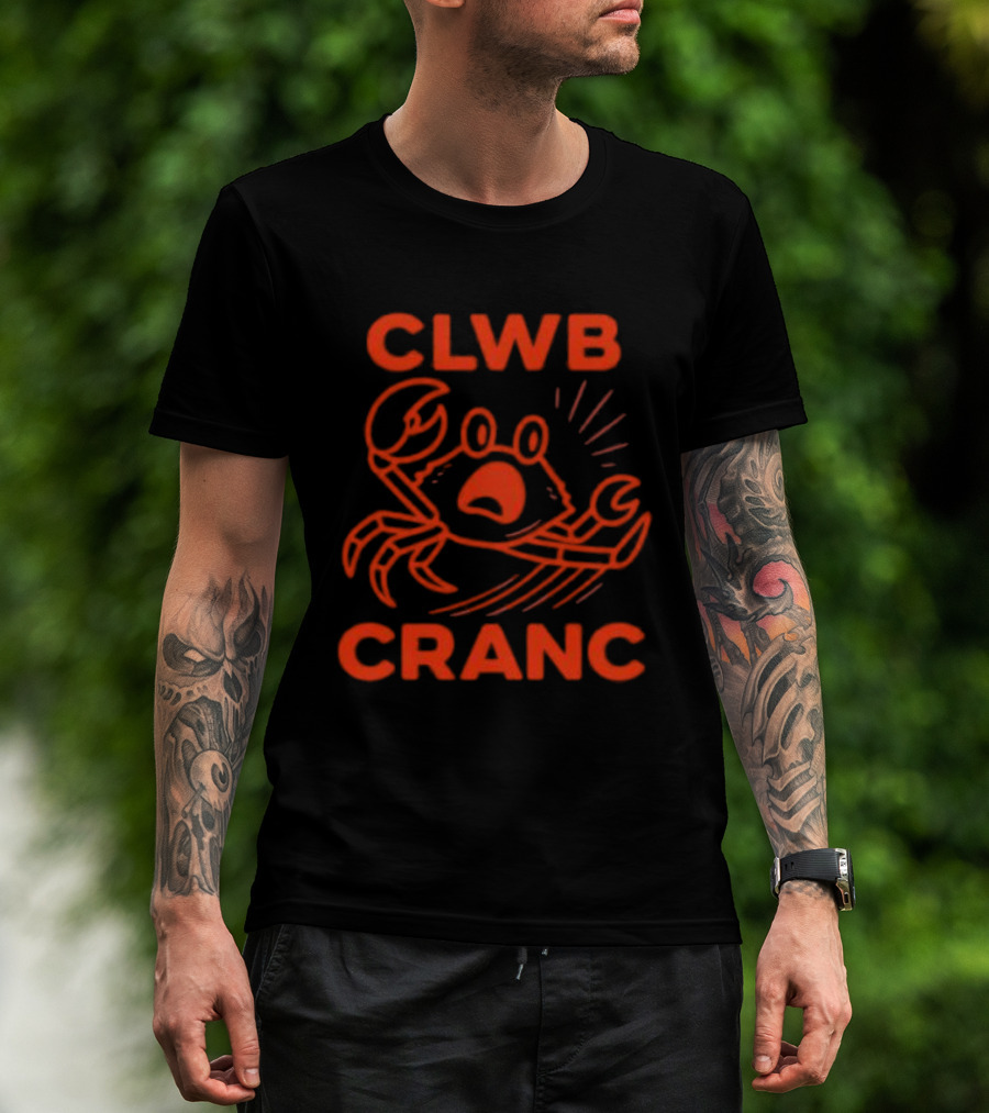 Welsh Edition Crab Club Clwb Cranc Crop T-Shirt