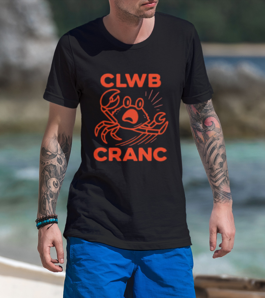 Welsh Edition Crab Club Clwb Cranc Crop T-Shirt