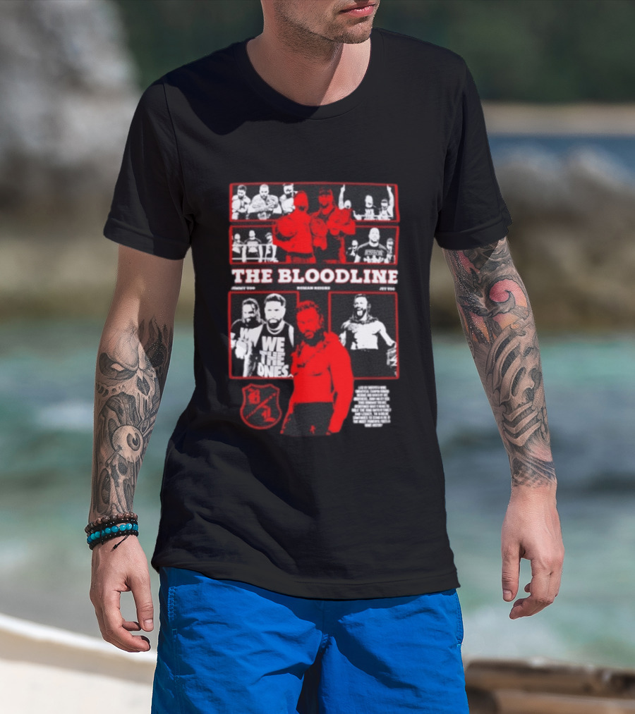 The Bloodline WWE Roman Reigns Jimmy Uso Jey Uso We The Ones Collage 8 1 T-Shirt