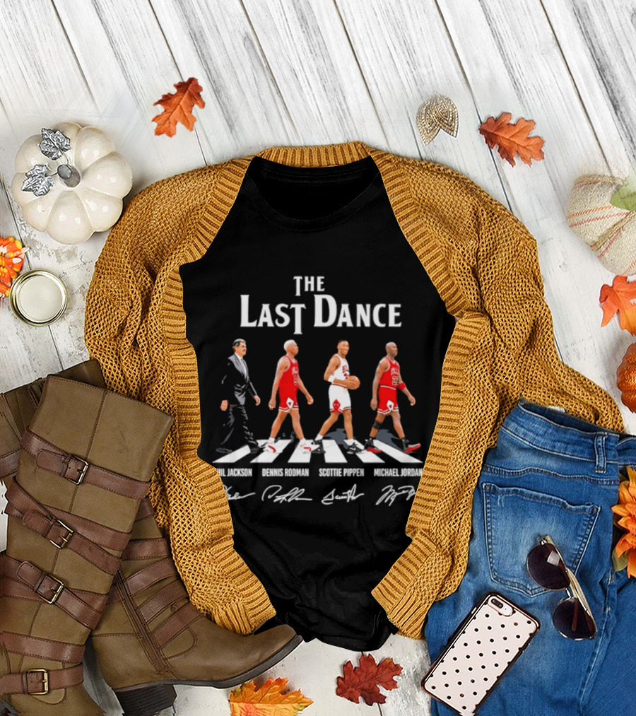 The Last Dance Phil Jackson Dennis Rodman Scottie Pippen Michael Jordan Chicago Bulls T-Shirt