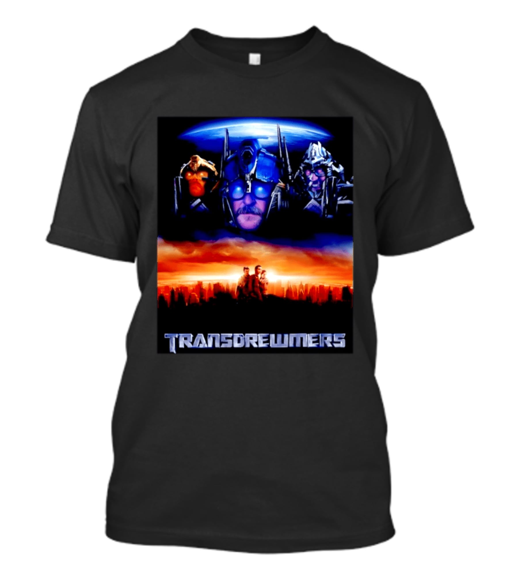 Transdrewmers Sci Fi Inspired Characters And Cityscape Compilation T-Shirt
