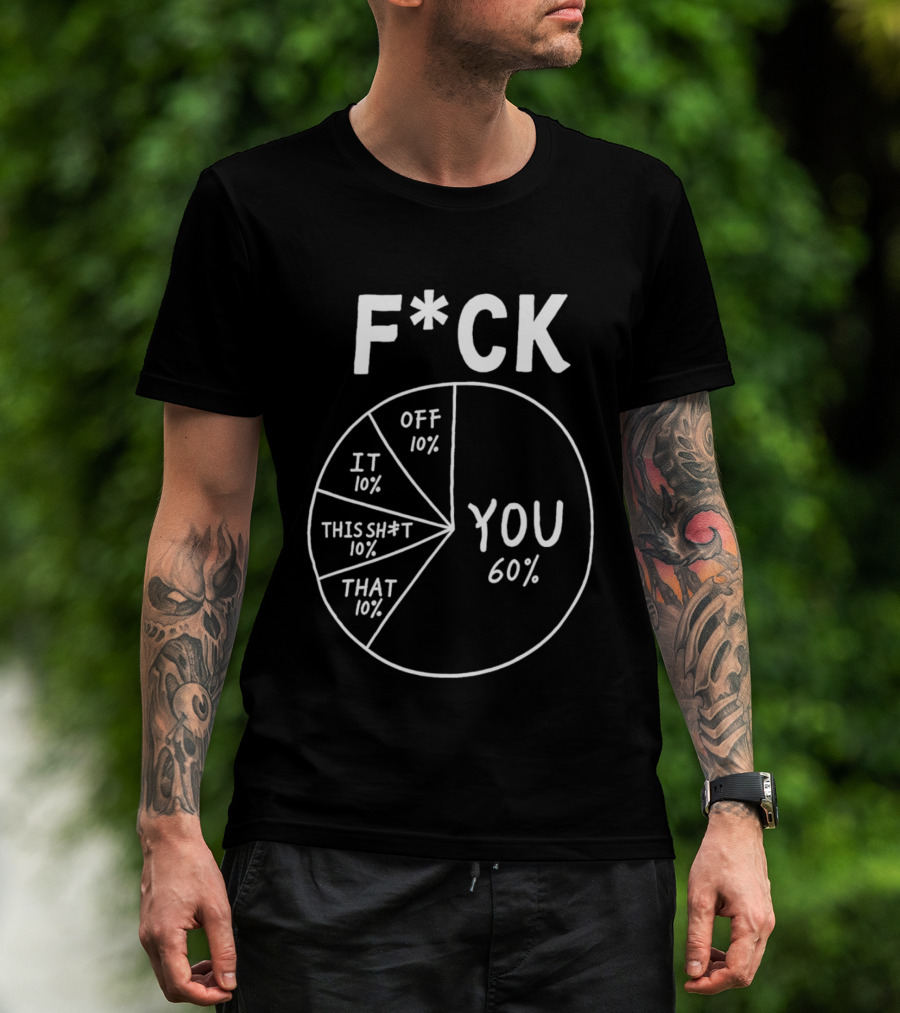 F*ck You Pie Chart Humor Offensive Sarcasm F*ck Off It This Sh*t That T-Shirt