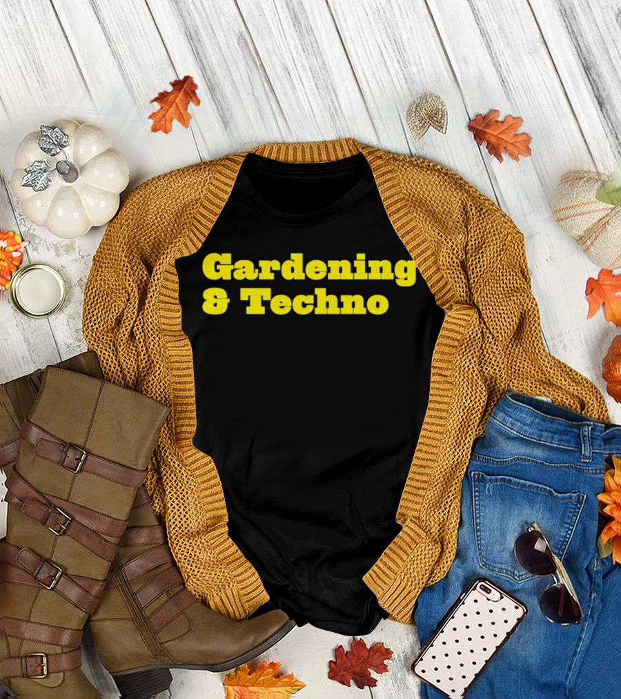 Gardening And Techno Bold Yellow T-Shirt