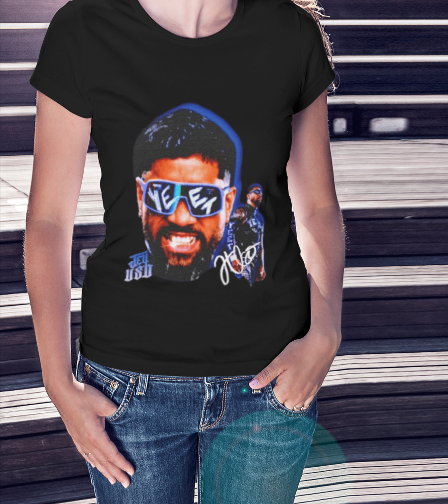 Jey Uso Yeet WWE Wrestling Bloodline Autograph Sunglasses T-Shirt