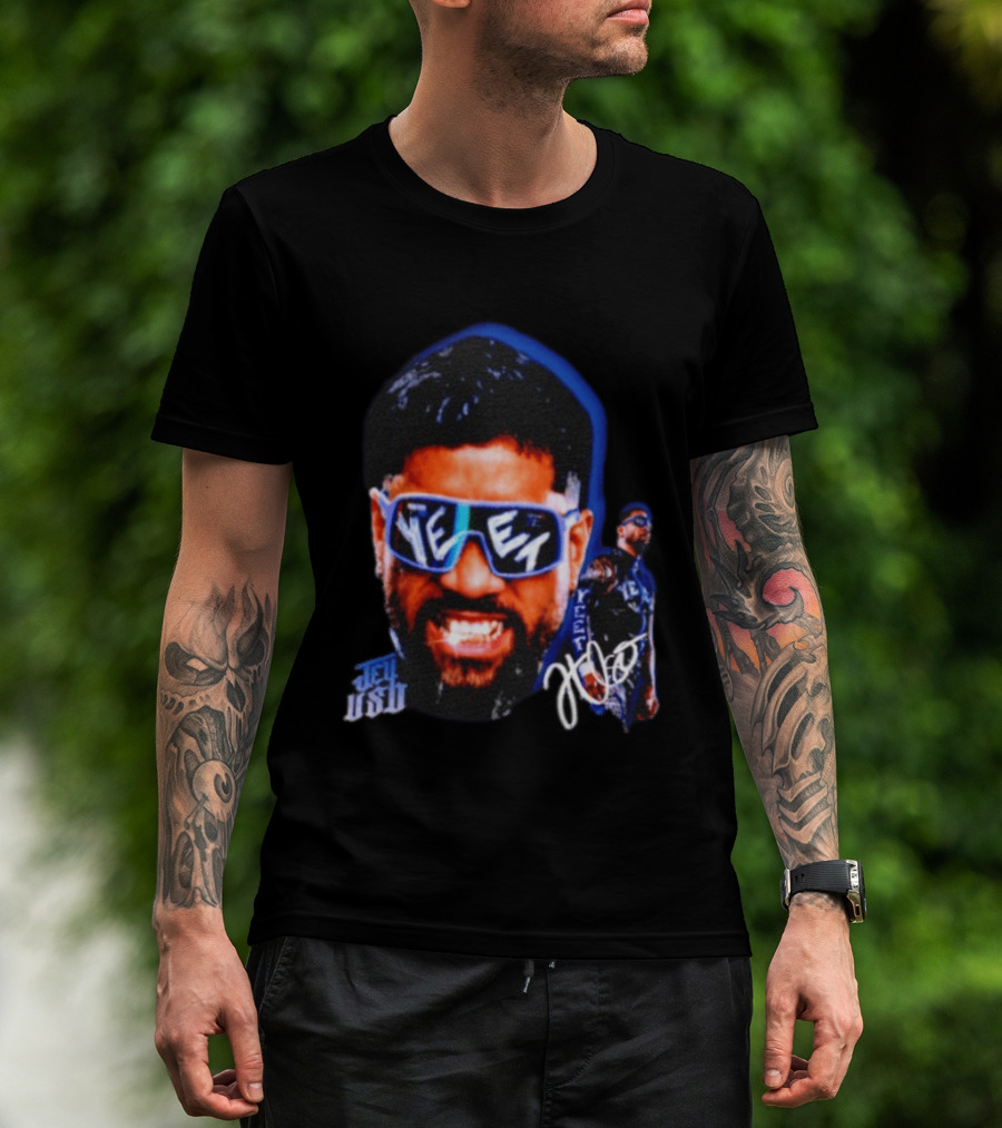 Jey Uso Yeet WWE Wrestling Bloodline Autograph Sunglasses T-Shirt