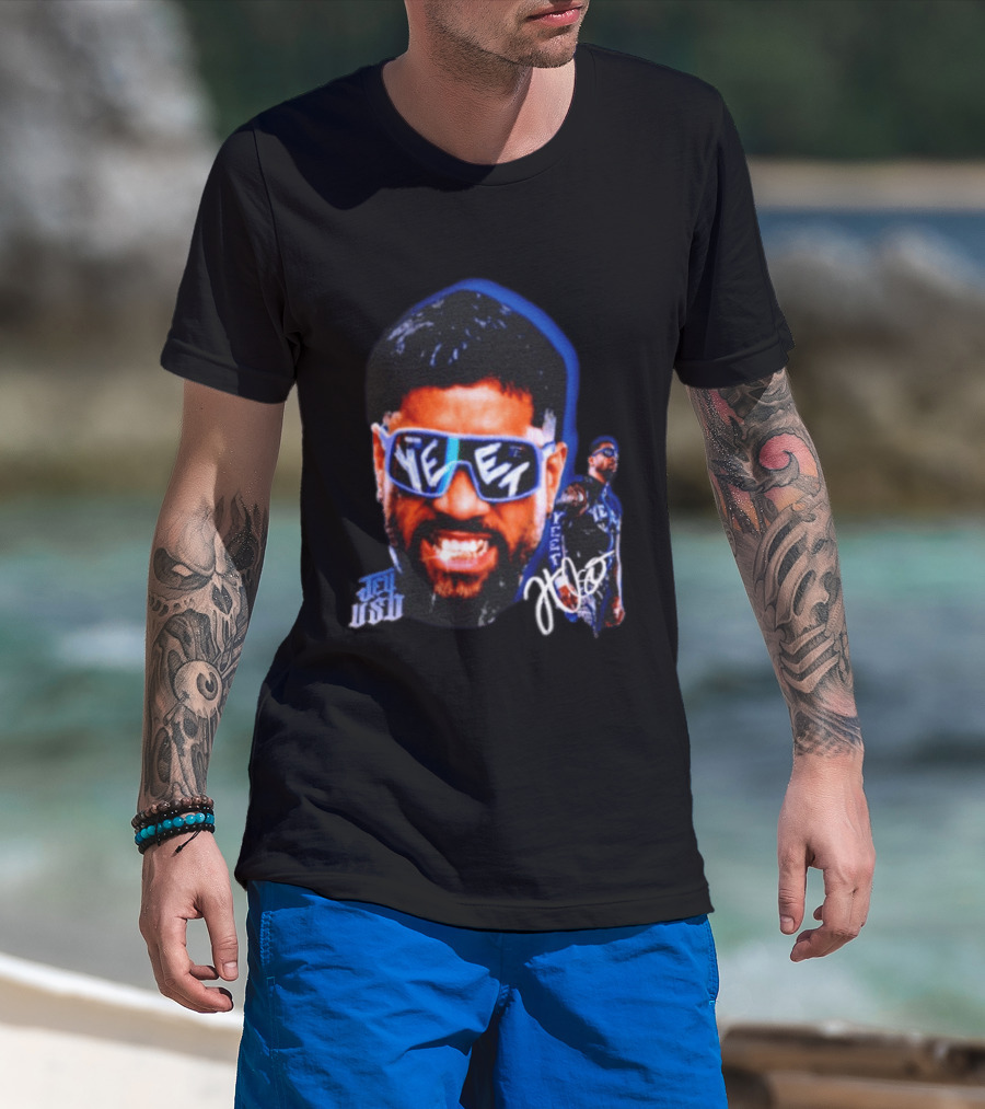 Jey Uso Yeet WWE Wrestling Bloodline Autograph Sunglasses T-Shirt