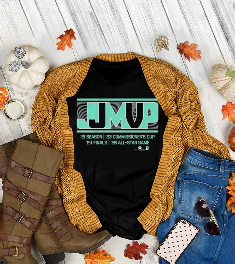 JJ MVP Jonquel Jones 2021 Season 2022 Commissioner's Cup 2021 Finals 2023 All Star Game T-Shirt