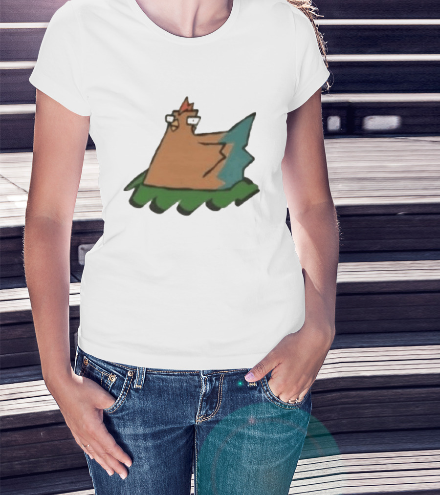 Cartoon Chicken In Nest Bird T-Shirt