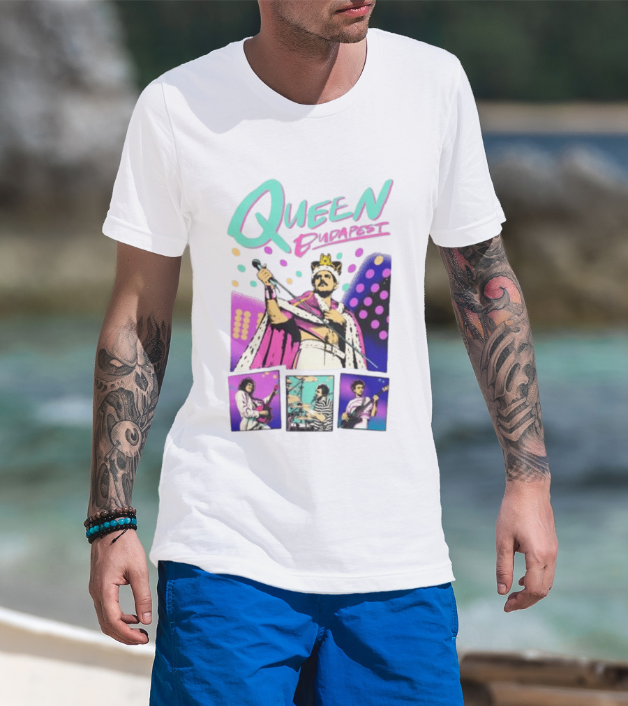 Queen Budapest Anniversary Vest 40th Pop Concert T-Shirt
