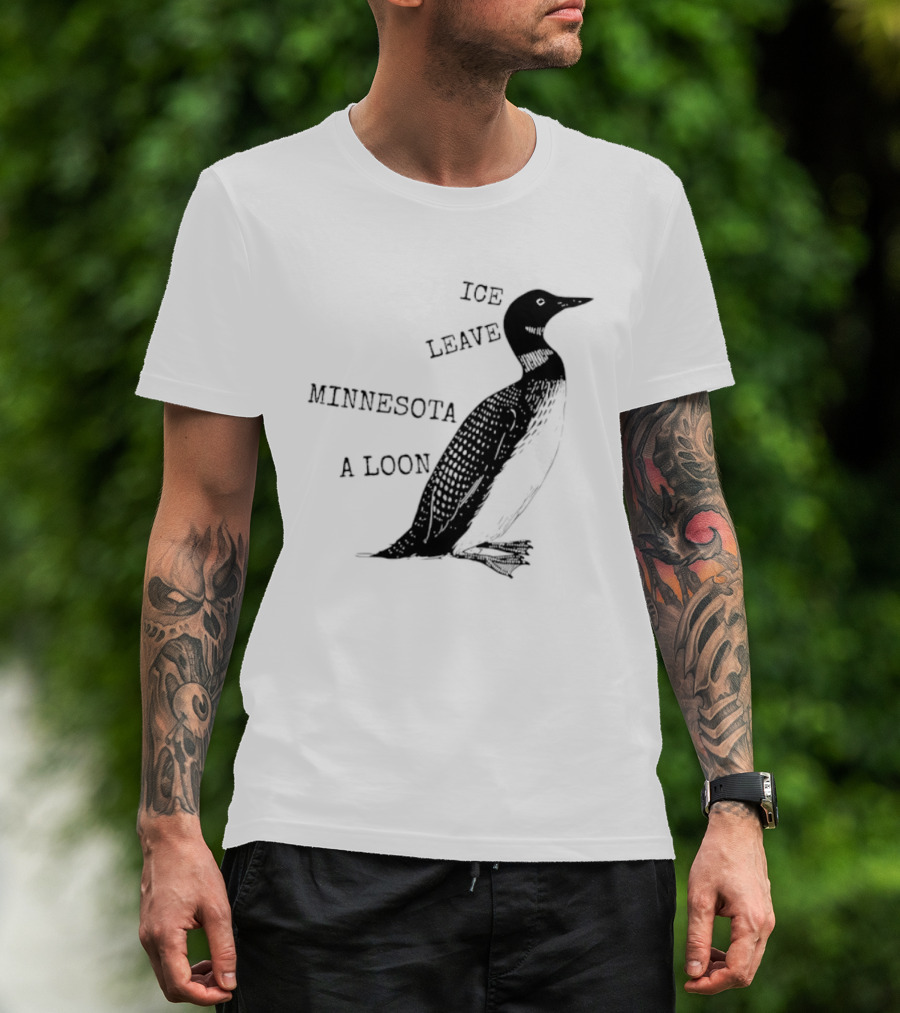 Ice Leave Minnesota A Loon T-Shirt