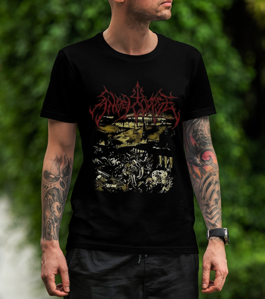 Angelcorpse Vomit War Crush The Sacred Heart Unholy Raven Dying Dove Of Peace Two Sided T-Shirt