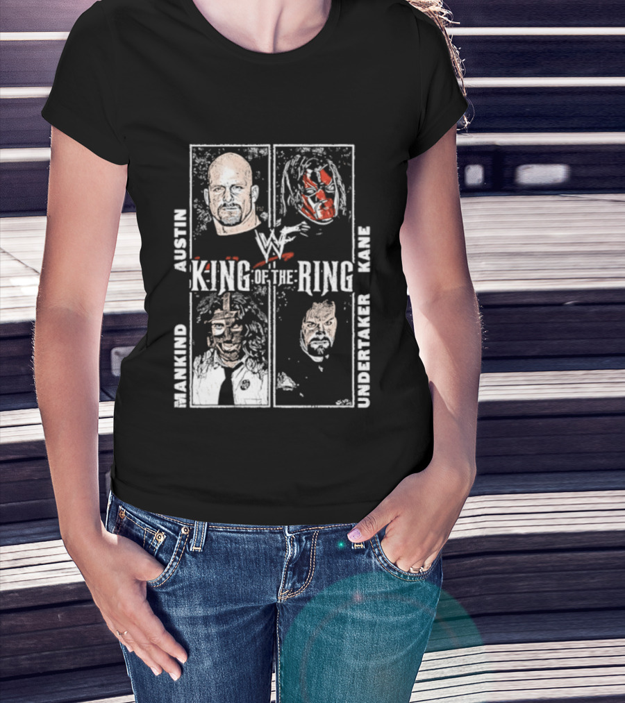 WWF King Of The Ring Austin Kane Mankind Undertaker T-Shirt