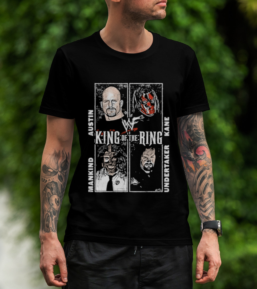 WWF King Of The Ring Austin Kane Mankind Undertaker T-Shirt