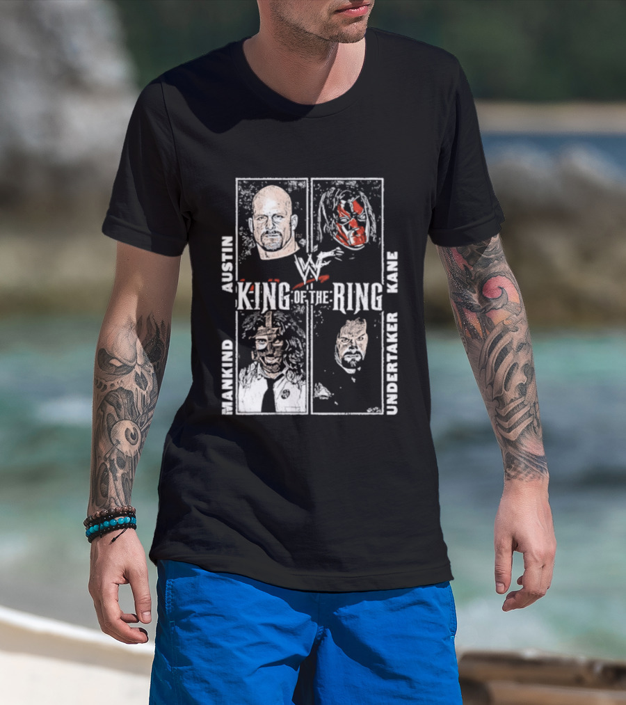 WWF King Of The Ring Austin Kane Mankind Undertaker T-Shirt