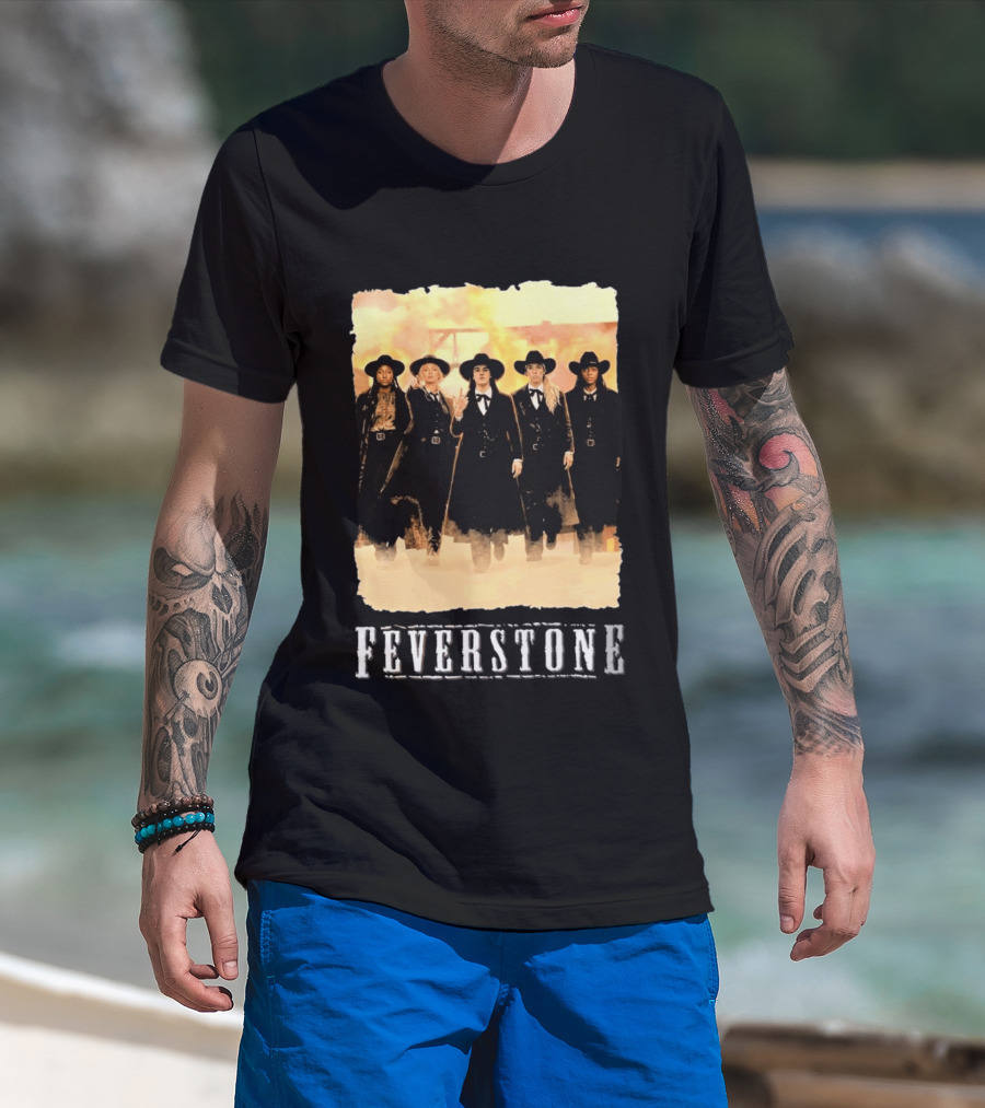 Feverstone Western Style Group In Cowboy Hats T-Shirt
