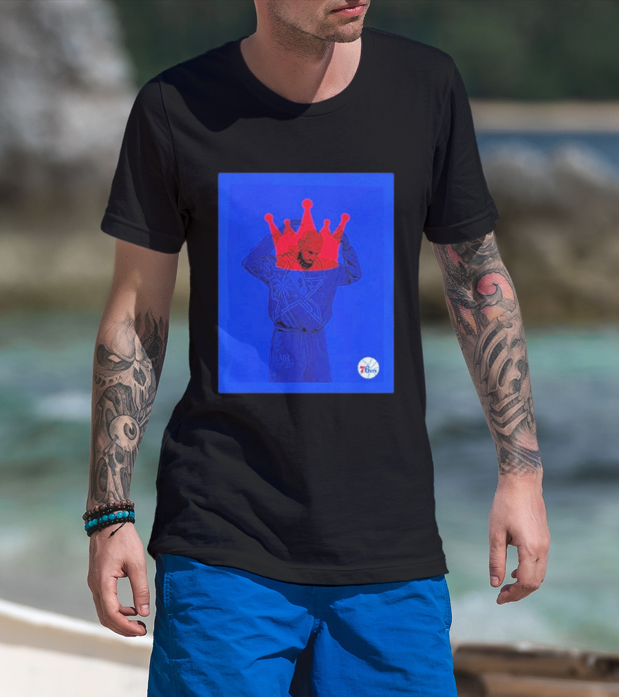 LeBron James NBA All Star Crown Philadelphia 76ers T-Shirt