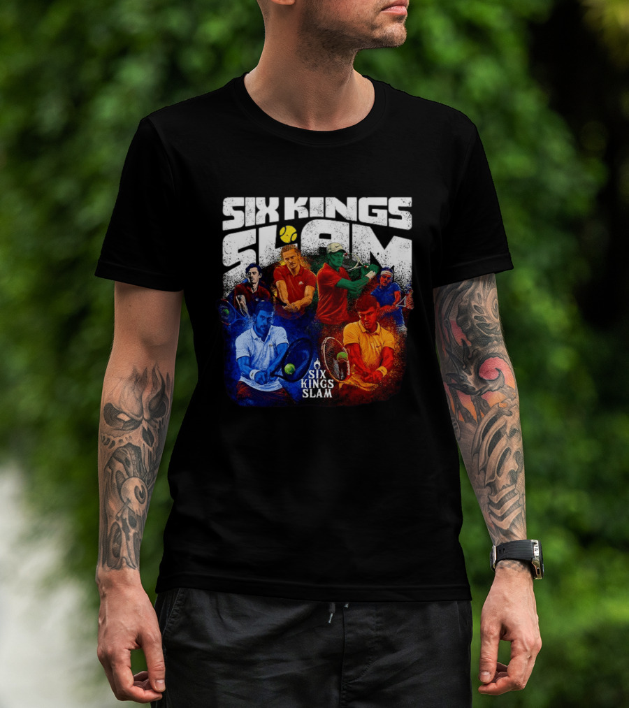 Six Kings Slam Tennis 2026 Iconic Players Edition T-Shirt