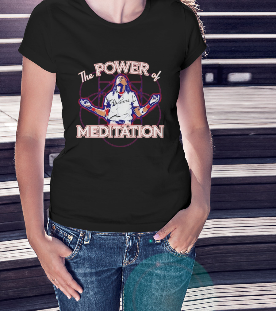 The Power Of Meditation Ronald Acuña Jr. Washington Nationals Celebration T-Shirt