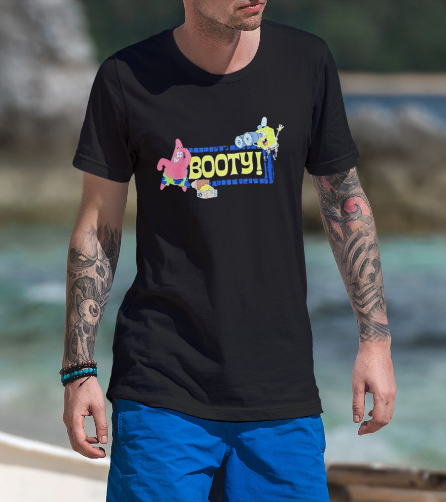 Sponge And Patrick Star Booty Treasure Hunt Adventure T-Shirt