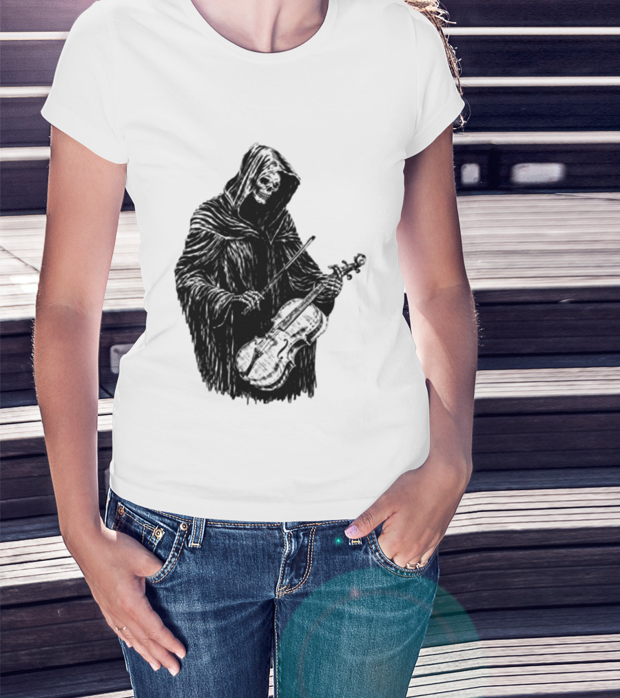 Avenged Sevenfold A7X North American Tour 2026 At Peace Tour Dates Grim Reaper Playing Violin T-Shirt
