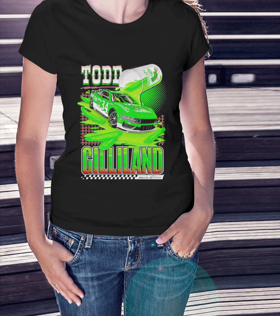 Todd Gilliland NASCAR 34 Pickle Juice Racing Car Victory 2026 T-Shirt