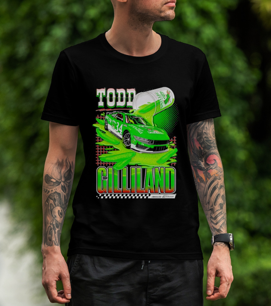 Todd Gilliland NASCAR 34 Pickle Juice Racing Car Victory 2026 T-Shirt