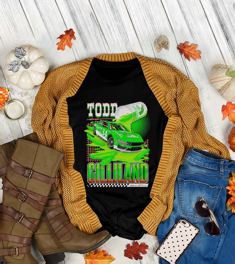 Todd Gilliland NASCAR 34 Pickle Juice Racing Car Victory 2026 T-Shirt