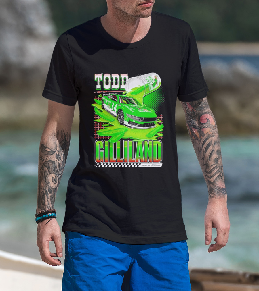 Todd Gilliland NASCAR 34 Pickle Juice Racing Car Victory 2026 T-Shirt