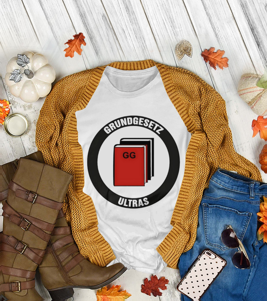 Grundgesetz Ultras GG Book Emblem German Constitution T-Shirt