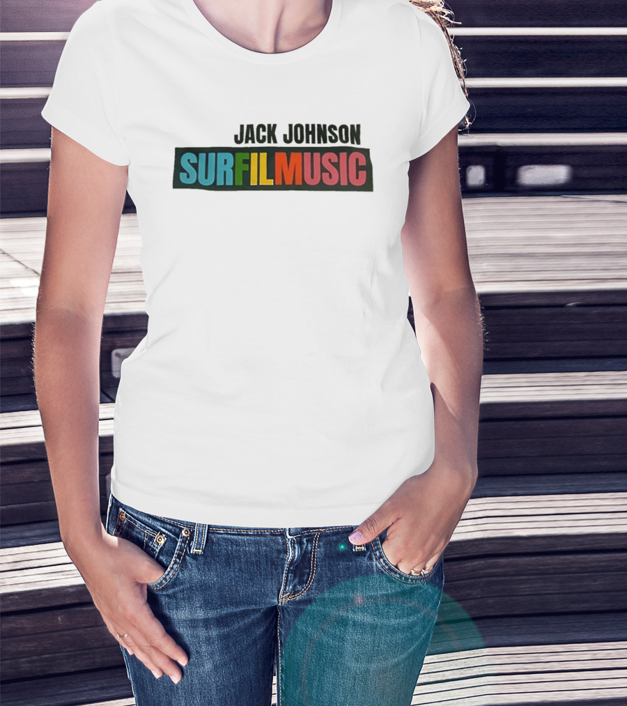 Jack Johnson Surfilmusic Tour 2026 Colorful T-Shirt