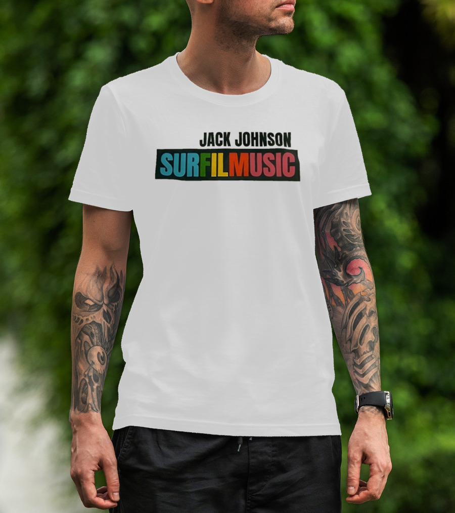 Jack Johnson Surfilmusic Tour 2026 Colorful T-Shirt