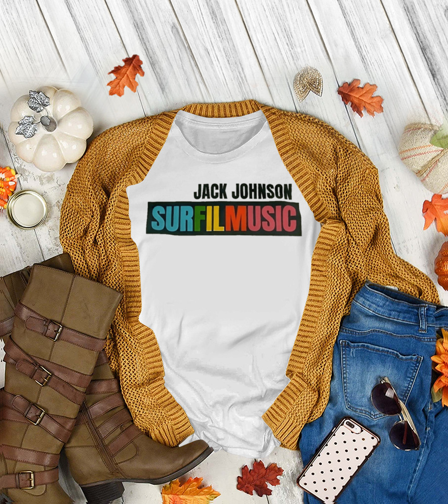Jack Johnson Surfilmusic Tour 2026 Colorful T-Shirt