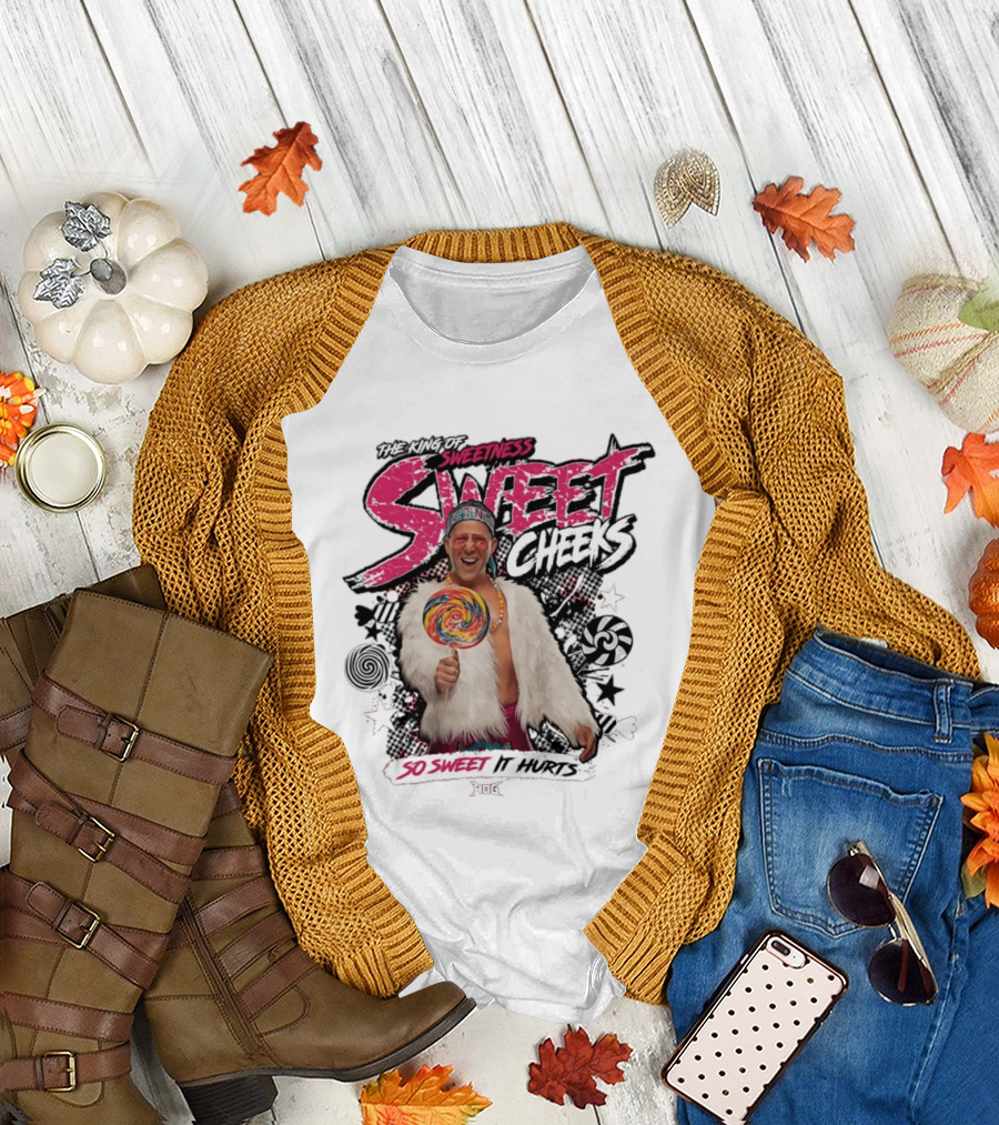 The King Of Sweetness Sweet Cheeks So Sweet It Hurts Lollipop Fur Jacket T-Shirt