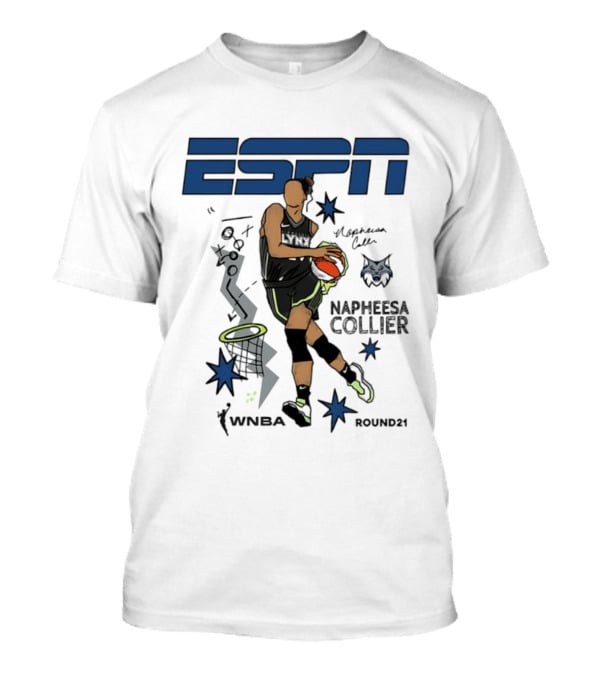 ESPN Napheesa Collier Minnesota Lynx WNBA Round21 T-Shirt