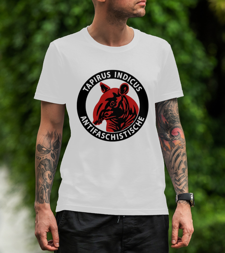 Tapirus Indicus Antifaschistische Antifa T-Shirt
