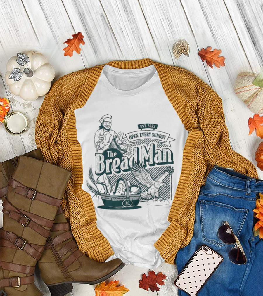 The Bread Man Open Every Sunday Vintage Bakery T-Shirt