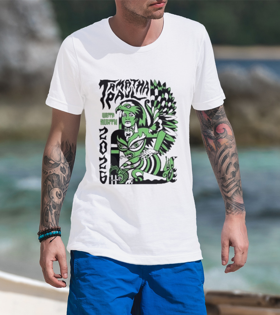 Xoe Hall X Tamatha Paul 2026 Te Atatu Whero Kakapo T-Shirt