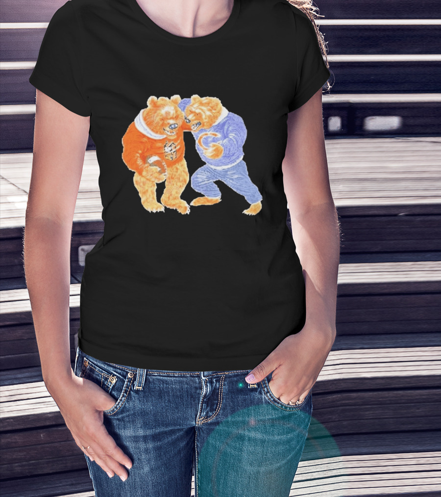 2026 Rome Odunze Bears With Football Fight T-Shirt