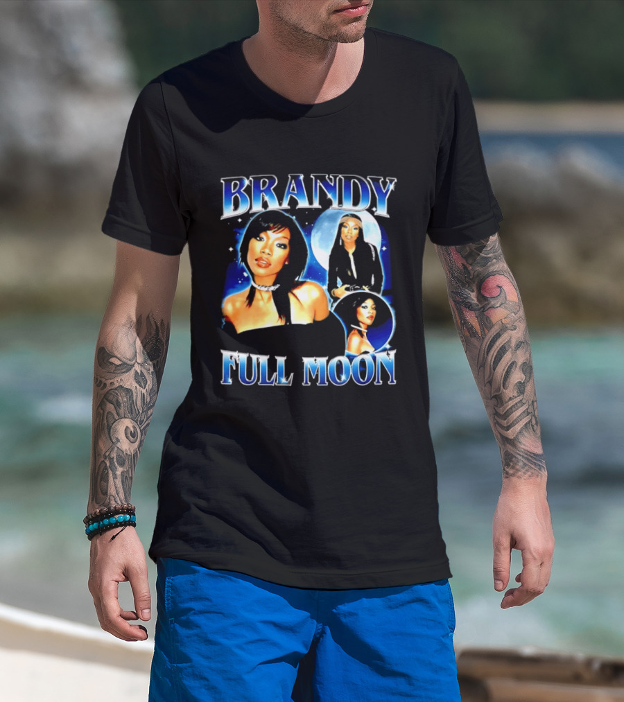 Brandy Full Moon Y2K R&B Music T-Shirt