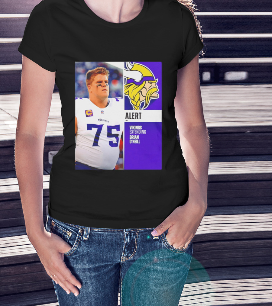 Alert Vikings Extending Brian O'Neill 75 T-Shirt